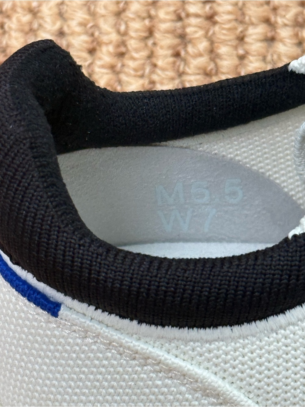 NWOT Rothy's The Women's RS02 White Canvas Sneakers with Black Trim size 7 - Picture 8 of 12